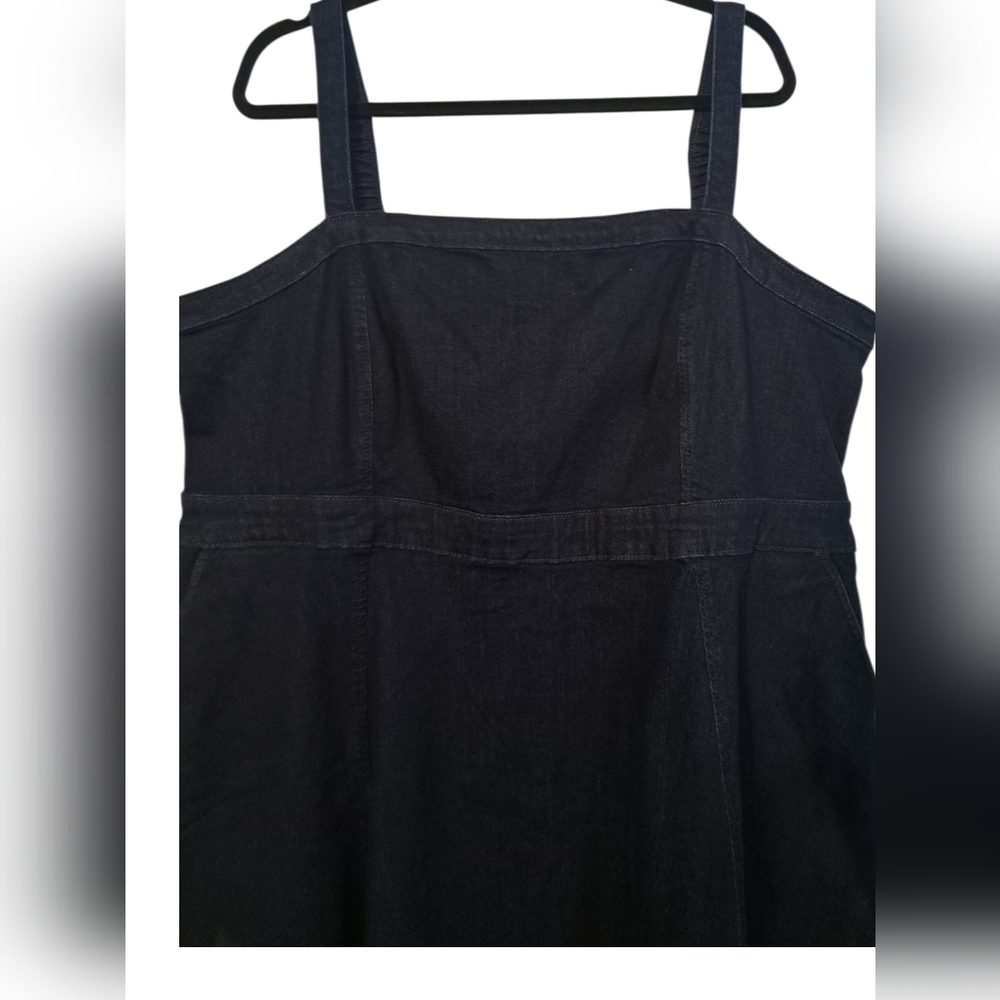 NWT Studio By Torrid Blue Denim Sleeveless Midi Sundress 20 - Picture 3 of 4